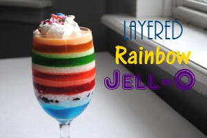 Layered Rainbow Jell-O