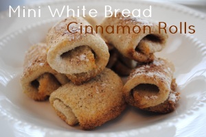 Mini  White Bread Cinnamon Rolls