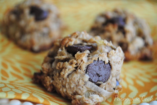 Peanut Butter & Banana Chocolate Chunk Cookies