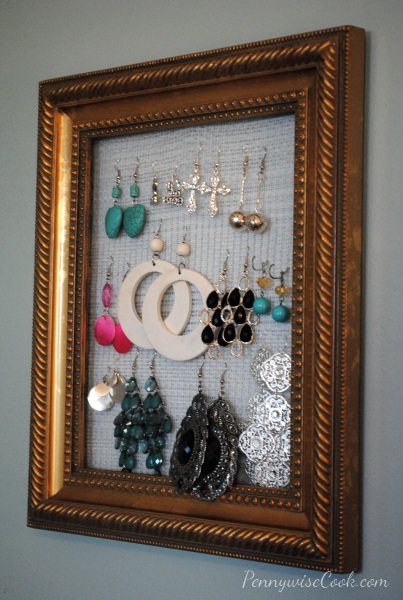 DIY Framed Earring Holder - Pennywise Cook