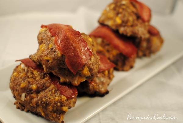 Bacon Cheddar Mini Meatloaves