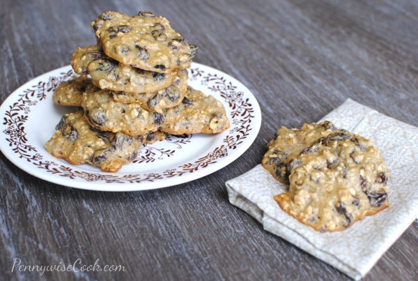 Blissful Oatmeal Raisin Cookies