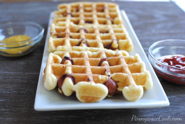 Corn Dog Waffles