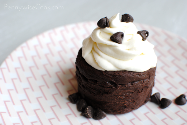 Cream Cheese Filled Chocolate Ganache Cakes