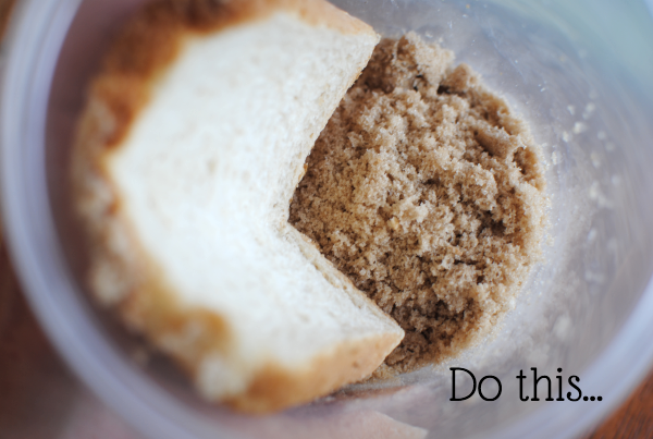 How to Save Hardened Brown Sugar - Paper Towel to the Rescue! - Thrifty  Jinxy