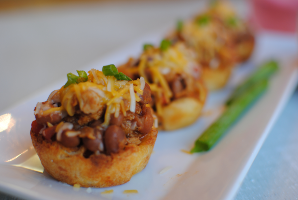 Chili Cheese Fry Cupcakes