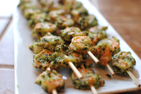 Cilantro Lime Pesto Shrimp