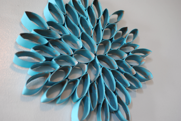 Easy Art Project: Paper Roll Flowers