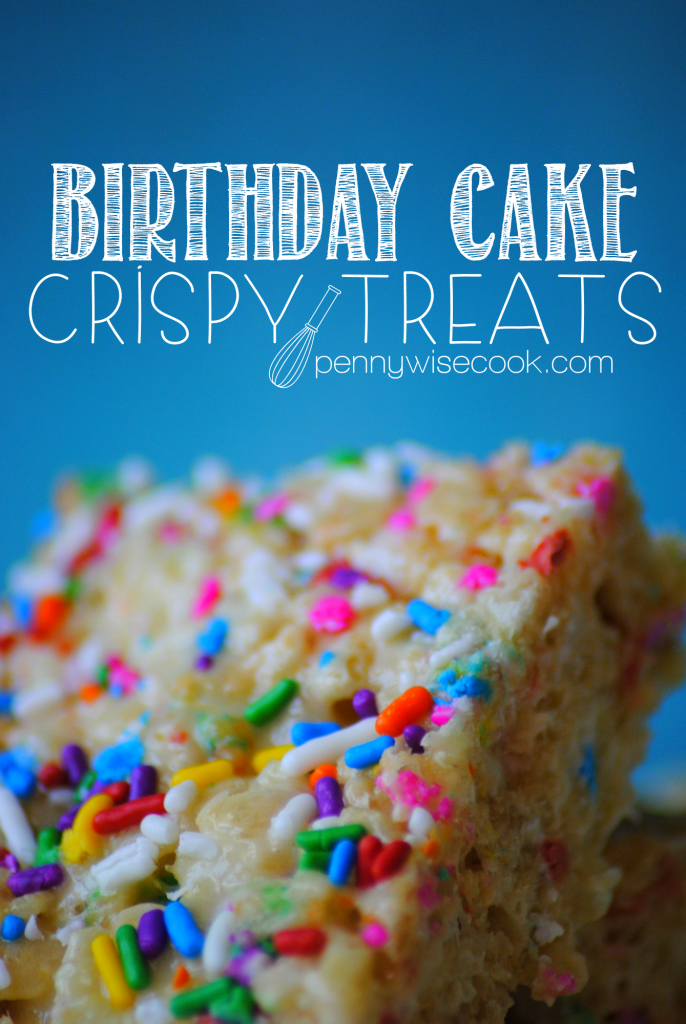 Birthday Cake Crispy Treats